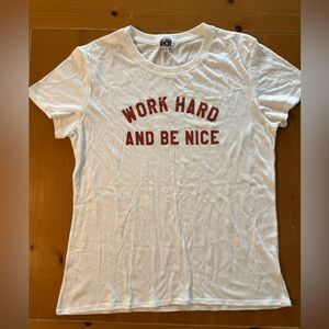 Sub urban riot work hard be nice tshirt